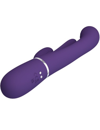 PRETTY LOVE - SHANIA TRIPLE RABBIT VIBRADOR MULTIFUNCIONAL ROXO