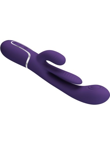 PRETTY LOVE - SHANIA TRIPLE RABBIT VIBRADOR MULTIFUNCIONAL ROXO