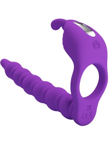 PRETTY LOVE - BLACKNEY ANÉIS PARA PÊNIS COM PLUG VIBRADOR