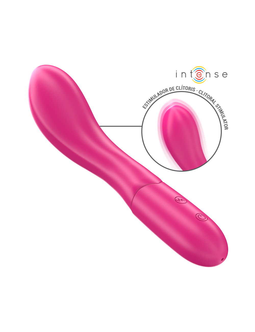 INTENSE - LISETTE VIBRADOR 19 CM FLEXÍVEL 10 VIBRAÇÕES ROSA