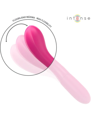 INTENSE - LISETTE VIBRADOR 19 CM FLEXÍVEL 10 VIBRAÇÕES ROSA
