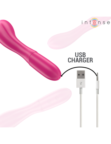INTENSE - LISETTE VIBRADOR 19 CM FLEXÍVEL 10 VIBRAÇÕES ROSA