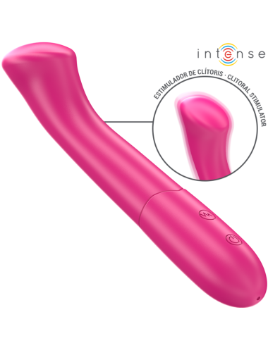 INTENSE - PATY VIBRADOR 19 CM FLEXÍVEL 10 VIBRAÇÕES MODELO 2 ROSA