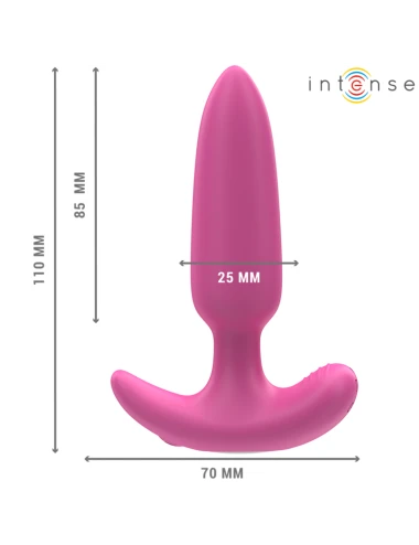 INTENSE - ROSS ANAL PLUG 10 VIBRAÇÕES ROSA CONTROLE REMOTO