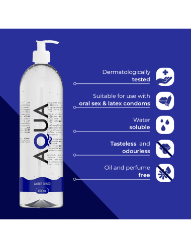 AQUA QUALITY - LUBRIFICANTE À BASE DE ÁGUA 1000 ML