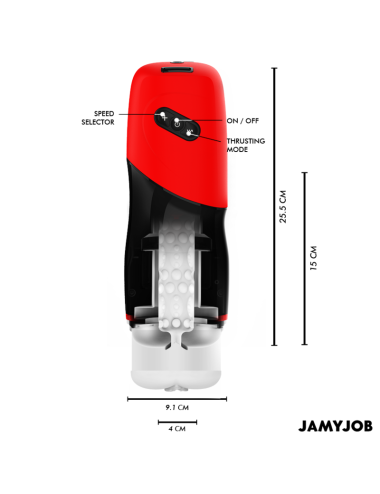 JAMYJOB - MASTURBADOR AUTOMÁTICO VAGINA XPEED 5 MODOS DE SUCÇÃO
