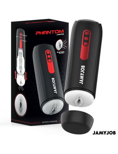 JAMYJOB - MASTURBADOR AUTOMÁTICO PHANTOM VAGINA 5 MODOS DE SUCÇÃO E IMPULSO