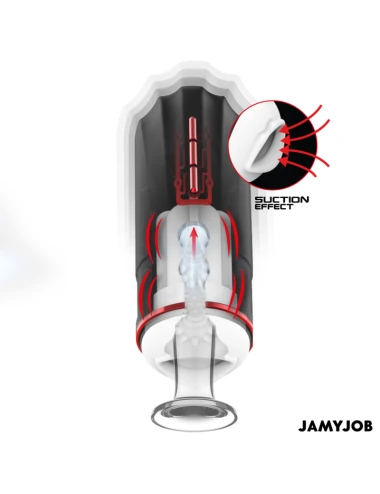 JAMYJOB - MASTURBADOR BOCAL AUTOMÁTICO MEGABITE 5 MODOS DE SUCÇÃO E VIBRAÇÃO