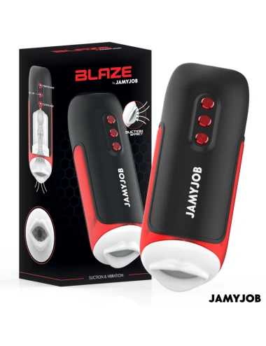 JAMYJOB - BLAZE MASTURBADOR AUTOMÁTICO DE BOCA 5 MODOS DE SUCÇÃO E VIBRAÇÃO
