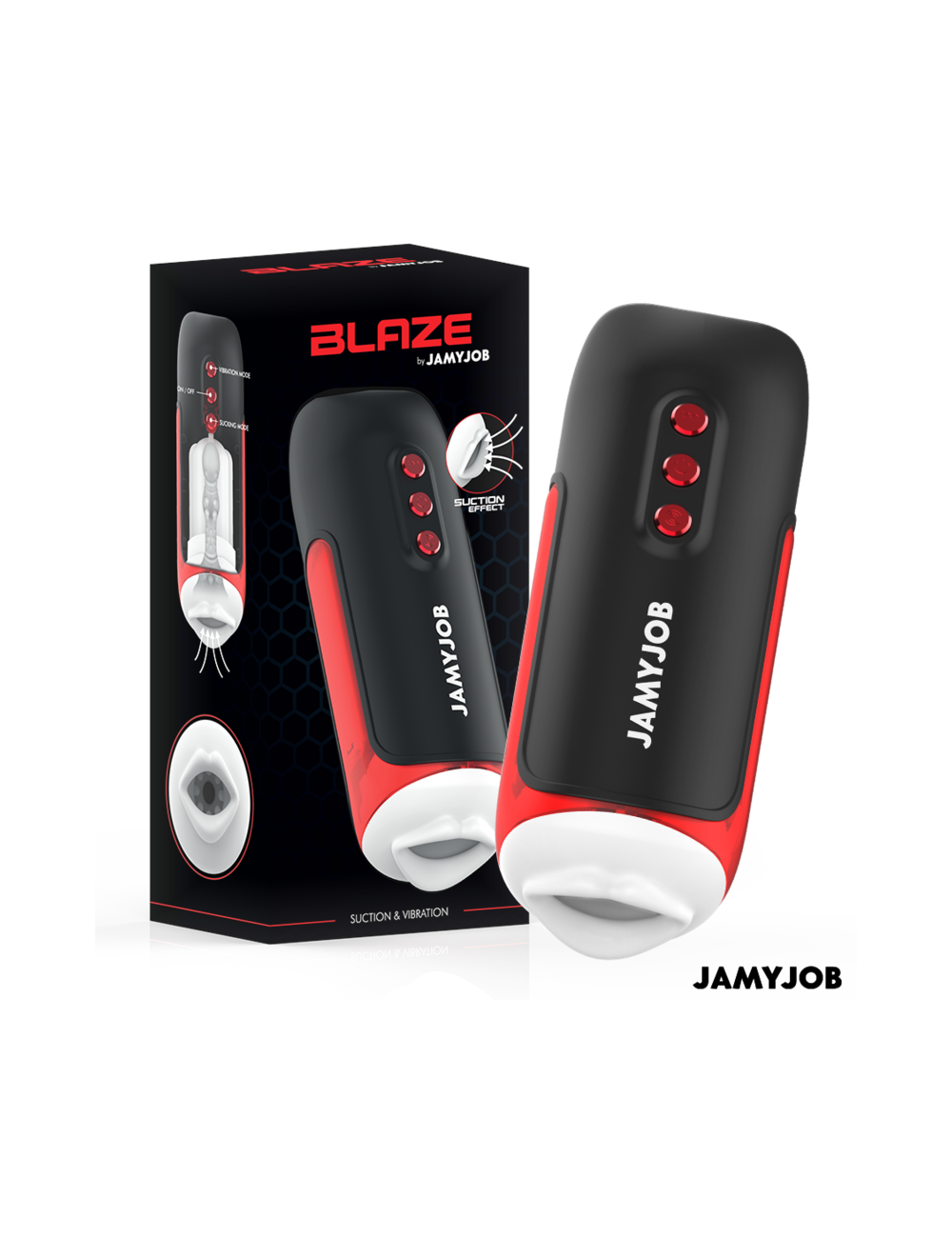 JAMYJOB - BLAZE MASTURBADOR AUTOMÁTICO DE BOCA 5 MODOS DE SUCÇÃO E VIBRAÇÃO JAMYJOB - BLAZE MASTURBADOR AUTOMÁTICO DE BOCA 5 MODOS DE SUCÇÃO E VIBRAÇÃO