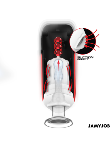 JAMYJOB - BLAZE MASTURBADOR AUTOMÁTICO DE BOCA 5 MODOS DE SUCÇÃO E VIBRAÇÃO