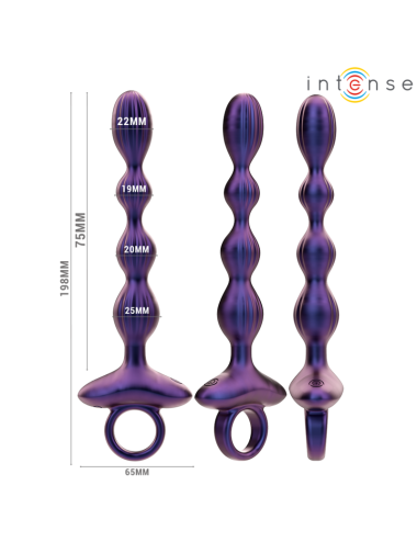 INTENSE - JACKIE VIBRATING ANAL PLUG MODELO 1 CONTROLE REMOTO