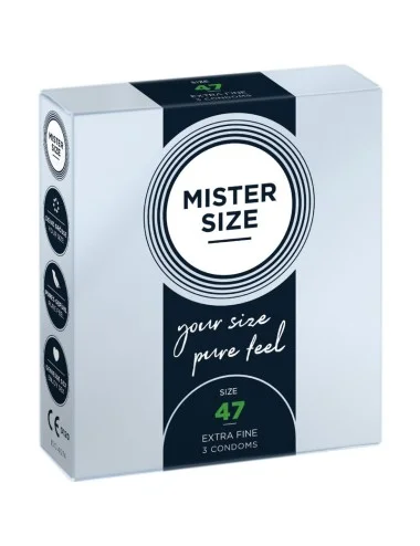 MISTER SIZE - PRESERVATIVOS TAMANHO XS 47 MM (3 UNIDADES)