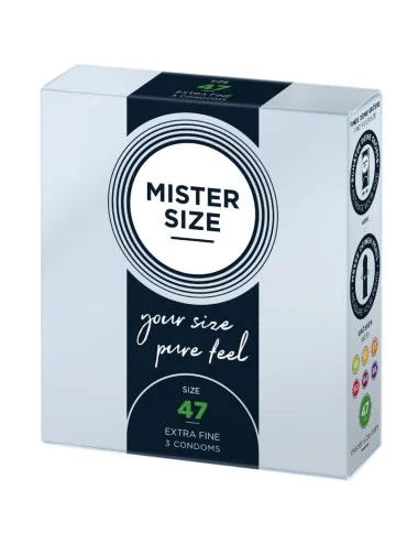 MISTER SIZE - PRESERVATIVOS TAMANHO XS 47 MM (3 UNIDADES)