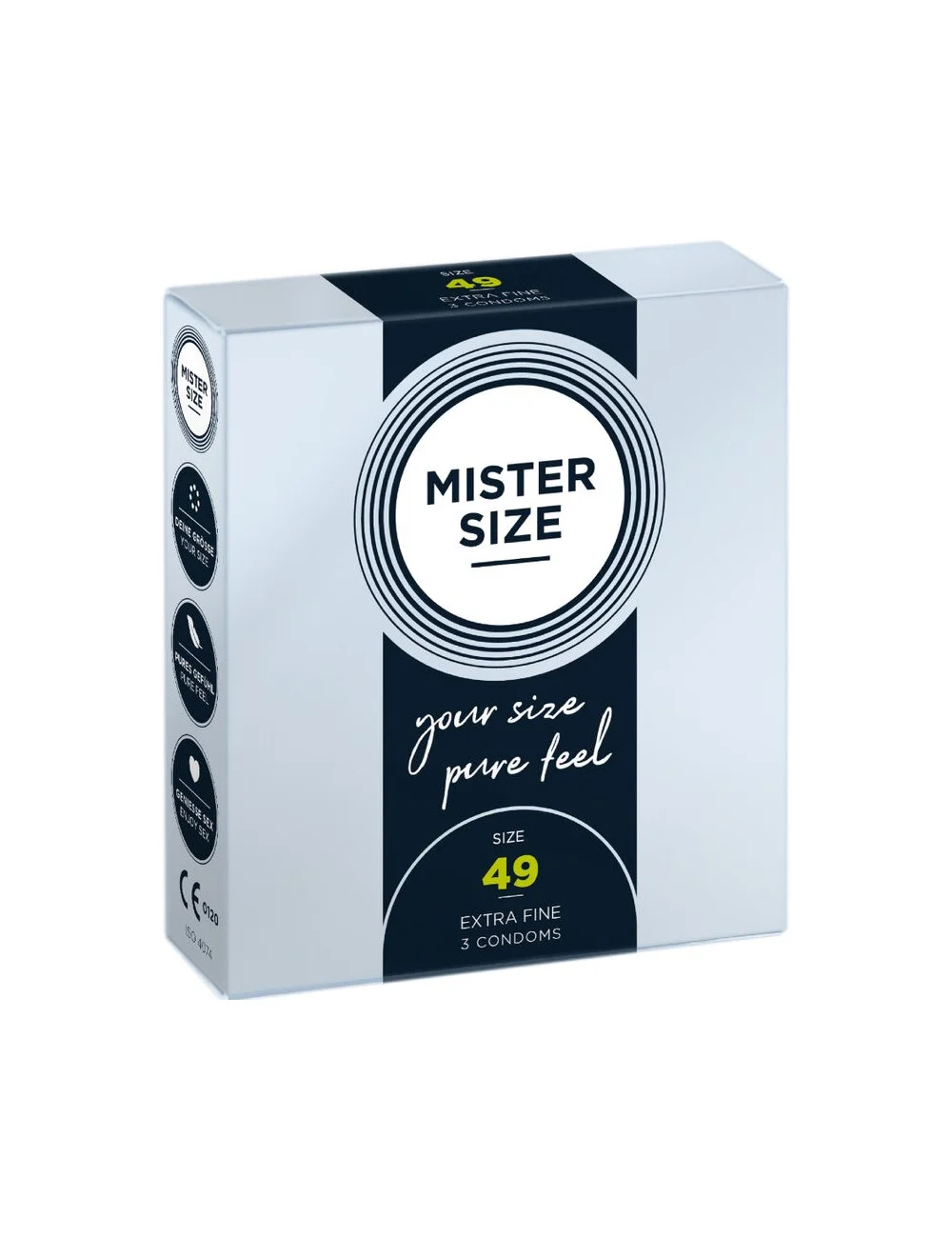 MISTER SIZE - PRESERVATIVO TAMANHO S 49 MM (3 UNIDADES) MISTER SIZE - PRESERVATIVO TAMANHO S 49 MM (3 UNIDADES)