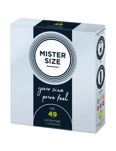 MISTER SIZE - PRESERVATIVO TAMANHO S 49 MM (3 UNIDADES)