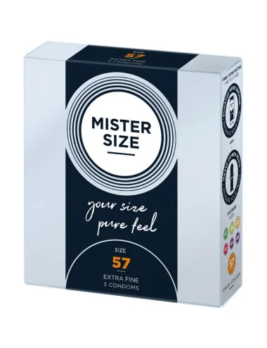 MISTER SIZE - PRESERVATIVO TAMANHO L 57 MM (3 UNIDADES)