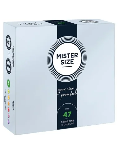 MISTER SIZE - PRESERVATIVOS TAMANHO XS 47 MM (36 UNIDADES)