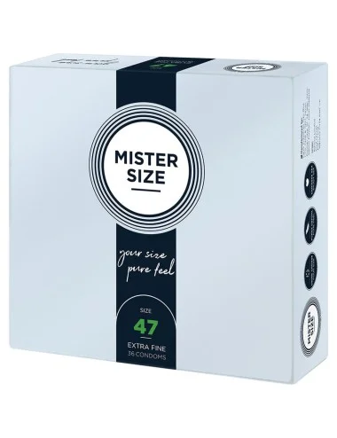 MISTER SIZE - PRESERVATIVOS TAMANHO XS 47 MM (36 UNIDADES)