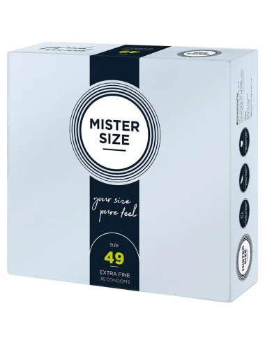 MISTER SIZE - PRESERVATIVO TAMANHO S 49 MM (36 UNIDADES)