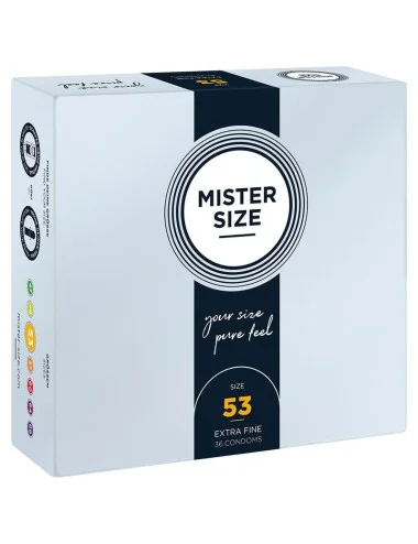 MISTER SIZE - PRESERVATIVO TAMANHO M 53 MM (36 UNIDADES)