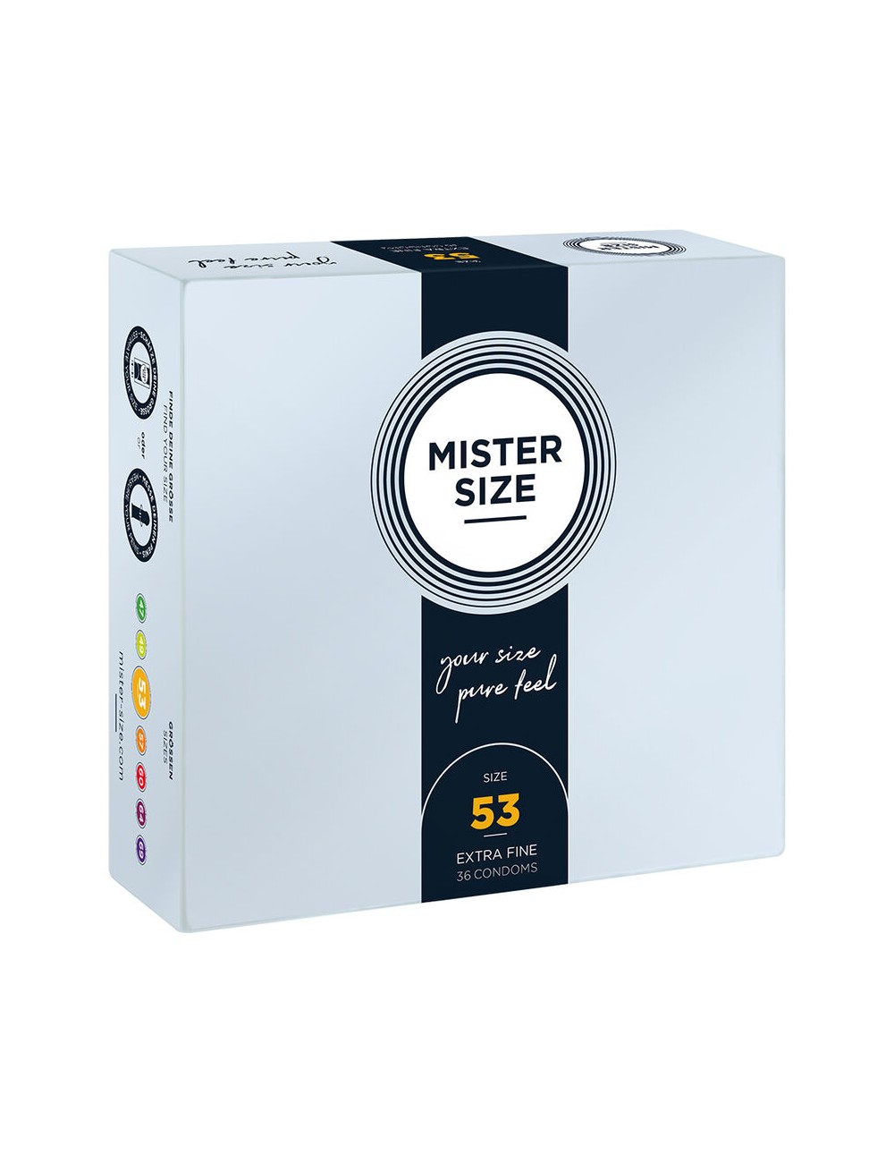 MISTER SIZE - PRESERVATIVO TAMANHO M 53 MM (36 UNIDADES) MISTER SIZE - PRESERVATIVO TAMANHO M 53 MM (36 UNIDADES)