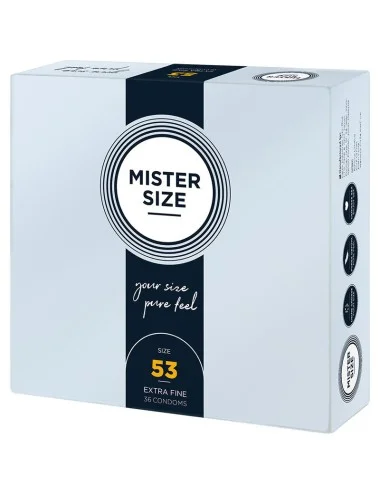 MISTER SIZE - PRESERVATIVO TAMANHO M 53 MM (36 UNIDADES)