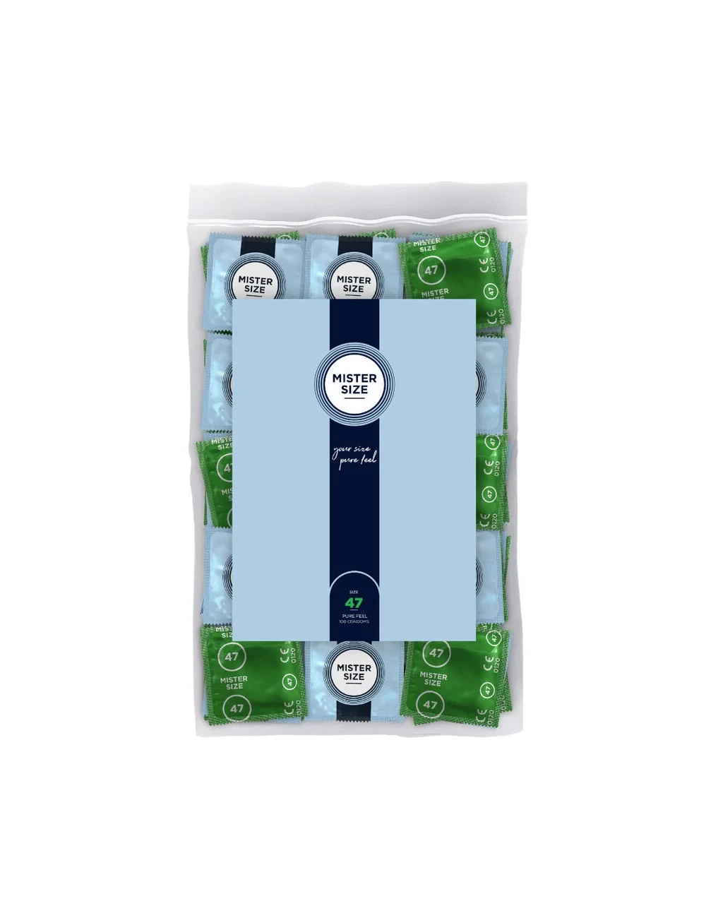 MISTER SIZE - PRESERVATIVO TAMANHO XS 47 MM (100 UNIDADES)