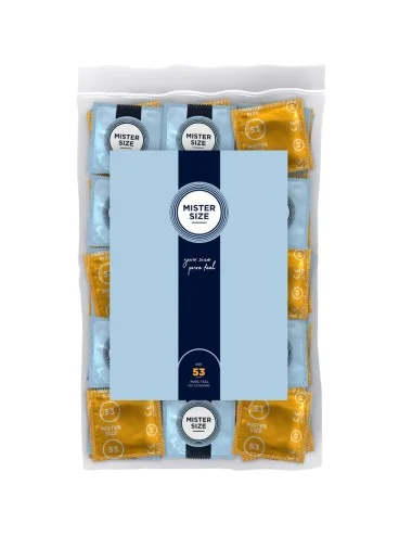 MISTER SIZE - PRESERVATIVO TAMANHO M 53 MM (100 UNIDADES)