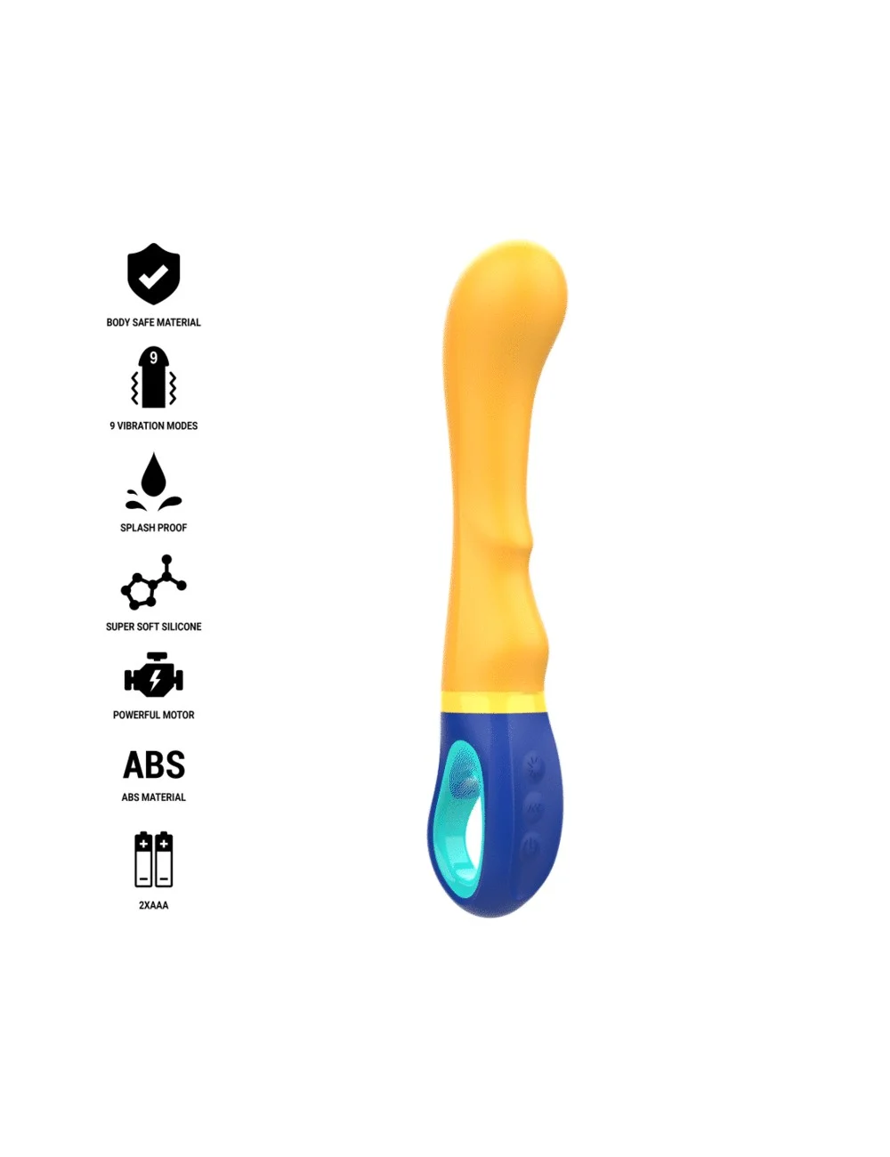 INTENSE - SHAGGY VIBRADOR G-SPOT AMARELO