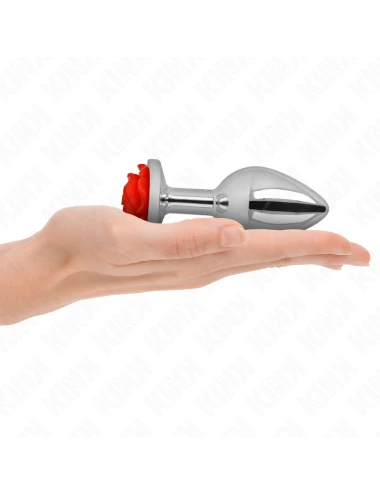 KINK - PLUG ANAL ROSA VERMELHO TAMANHO L