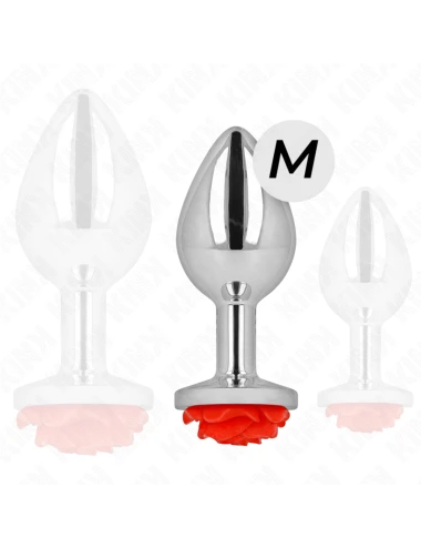 KINK - PLUG ANAL ROSA VERMELHO TAMANHO M