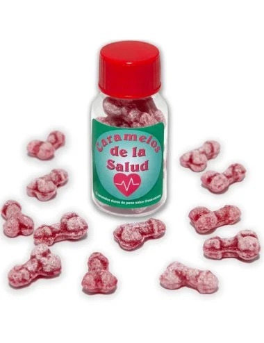 DIABLO PICANTE - 12 DOCES SAUDÁVEIS FORMATO DE PÊNIS MORANGO/CEREJA