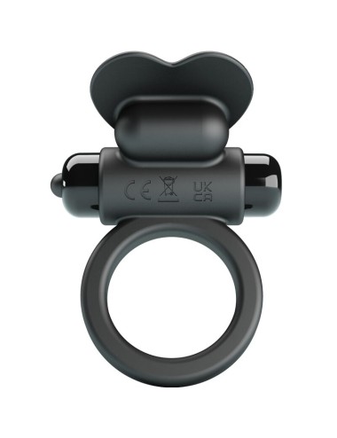 PRETTY LOVE - ANEL VIBRATÓRIO DEBONAIRE COELHO 10 VIBRAÇÕES PRETO