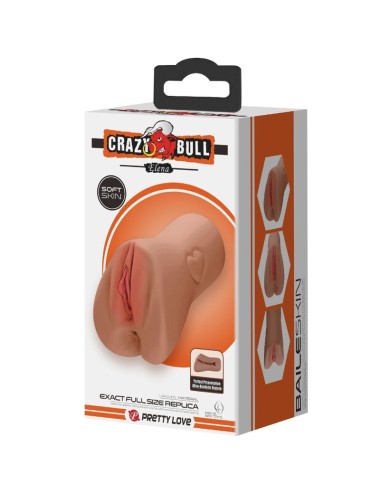 CRAZY BULL - DESIGN DE VAGINA E ÂNUS ESCARLATE COM CARNE DE CORAÇÃO