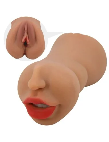 CRAZY BULL - ZOEY MASTURBADOR DUPLO BOCA E VAGINA CARNE