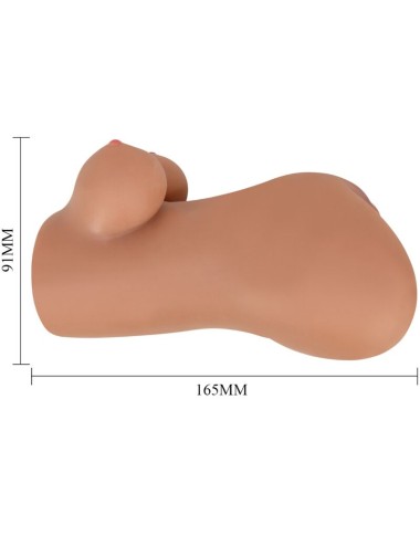 CRAZY BULL - HANNAH MASTURBADOR DUPLO VAGINA E ÂNUS MULATO REALISTA