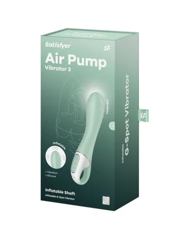 SATISFYER - AIR PUMP VIBRATOR 3 PONTO G INFLÁVEL MENTA