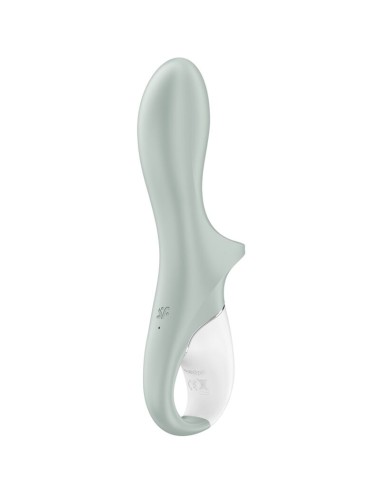 SATISFYER - AIR PUMP BOOTY 3 VIBRADOR ANAL INFLÁVEL GREYGREEN