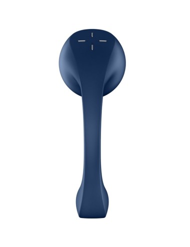 SATISFYER - PRO+ WAVE 4 ESTIMULADOR DE PONTO G E AIR PULSE APLICATIVO GRATUITO AZUL ESCURO