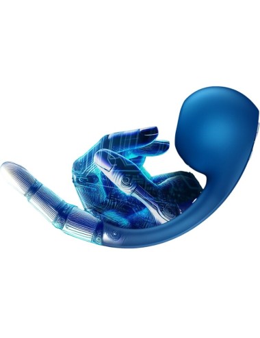 SATISFYER - PRO+ WAVE 4 ESTIMULADOR DE PONTO G E AIR PULSE APLICATIVO GRATUITO AZUL ESCURO