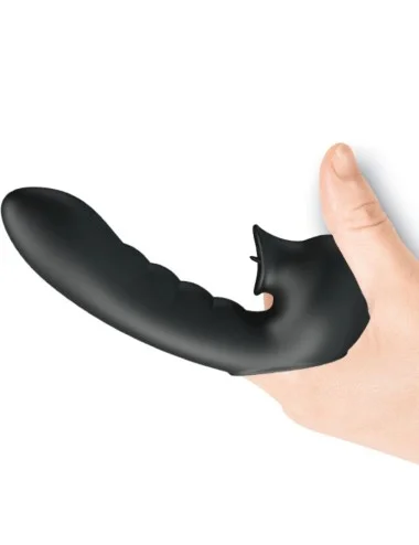 PRETTY LOVE - HOBGOBLIN VIBRATING FINGER CASE 12 VIBRAÇÕES + ESTIMULADOR DE CLITÓRIS PRETO