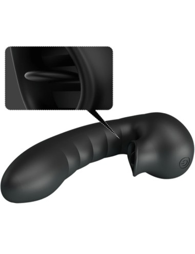 PRETTY LOVE - HOBGOBLIN VIBRATING FINGER CASE 12 VIBRAÇÕES + ESTIMULADOR DE CLITÓRIS PRETO