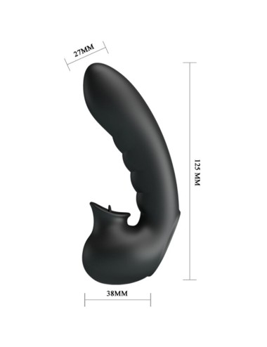 PRETTY LOVE - HOBGOBLIN VIBRATING FINGER CASE 12 VIBRAÇÕES + ESTIMULADOR DE CLITÓRIS PRETO