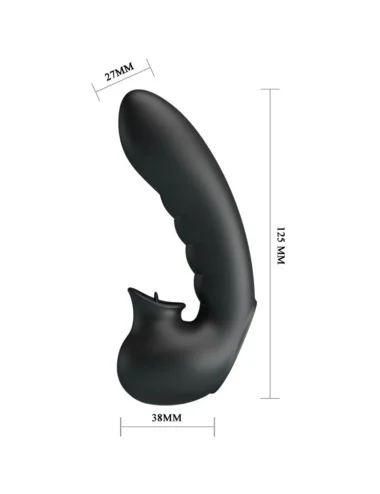 PRETTY LOVE - HOBGOBLIN VIBRATING FINGER CASE 12 VIBRAÇÕES + ESTIMULADOR DE CLITÓRIS PRETO