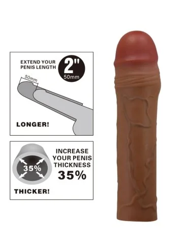 PRETTY LOVE - MANGA PENIS CHANE COM EXTENSÃO DE 5 CM MULATO