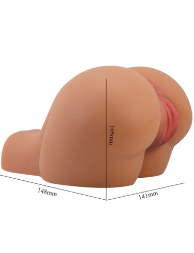 CRAZY BULL - VIBRADOR KYLIE ASS COM CONTROLE REMOTO REALISTA DE VAGINA E ÂNUS