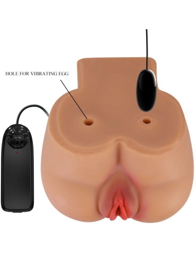 CRAZY BULL - VIBRADOR KYLIE ASS COM CONTROLE REMOTO REALISTA DE VAGINA E ÂNUS