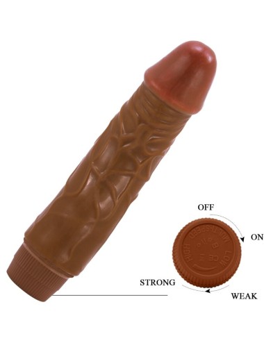 BAILE - JEFF VIBRADOR REALISTA 19,5 CM MULATO