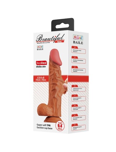 BAILE - BURAQ DILDO REALÍSTICO 24 CM CARNE